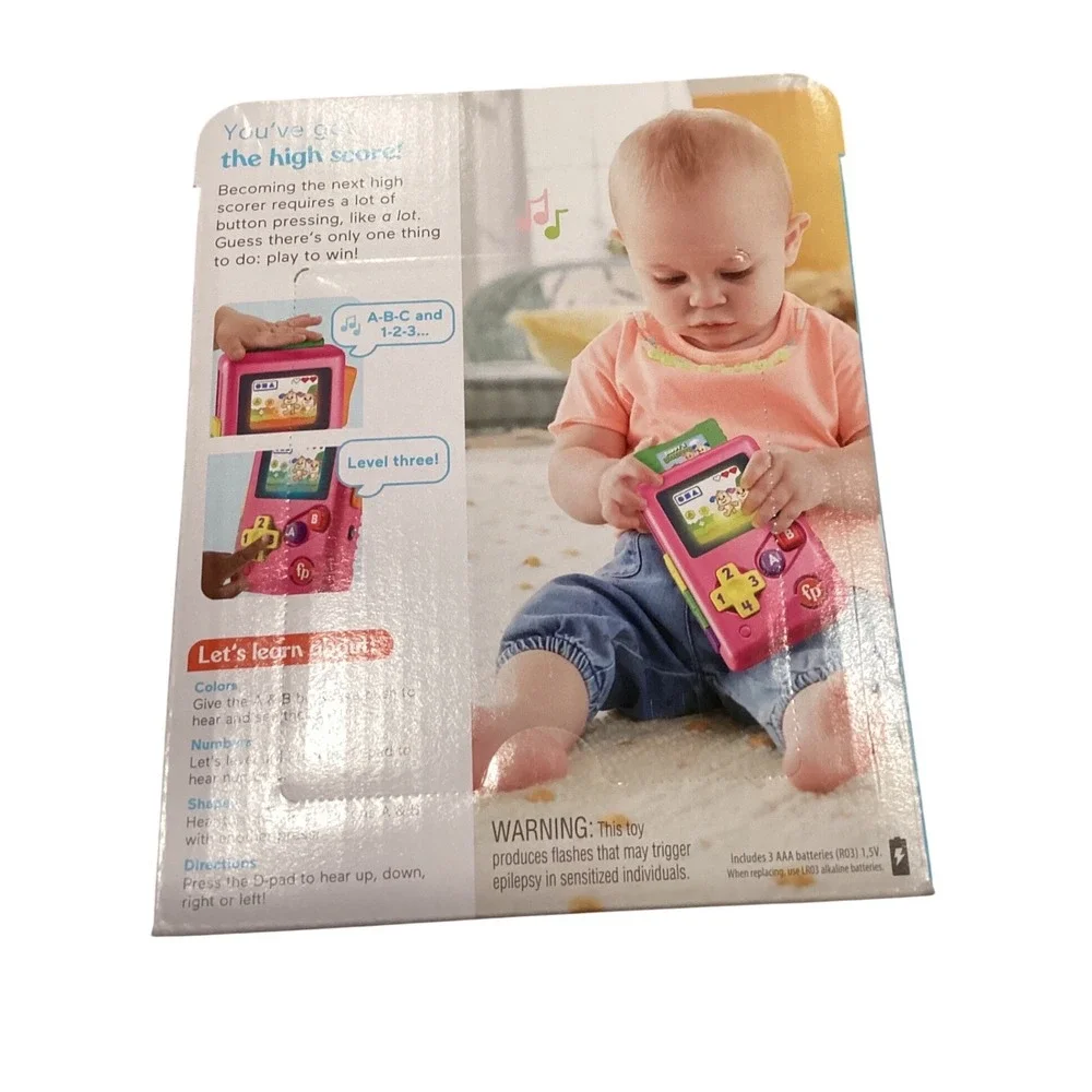 Fisher-Price Laugh & Learn Lil Gamer Pink Musical Learning Toy HBB64 6-36 Months